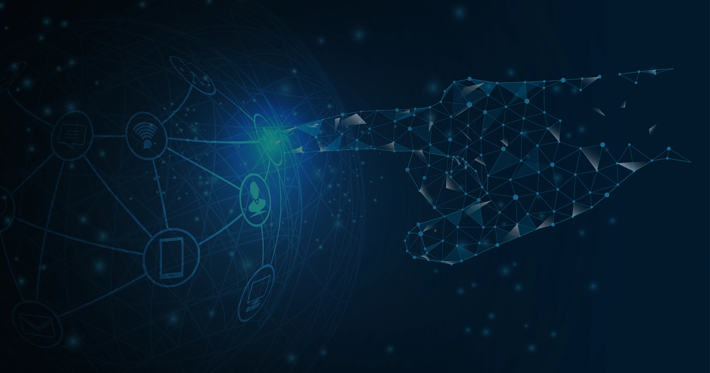 Grafica di sfondo della pagina contatti di Kaltrixo